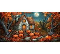 Paint by Numbers Kit for Adults, Halloween Paint by Number Kits on Canvas Without Frame, DIY Acrylic Paint Kit Arts and Crafts for Adults Beginners, Easy Painting for Home Wall Decor 32x64inch F-805