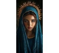 Paint by Numbers Kit for Adults, Holy Mother Paint by Number Kits on Canvas Without Frame, DIY Acrylic Paint Kit Arts and Crafts for Adults Beginners, Easy Painting for Home Wall Decor 12x24inch F-756