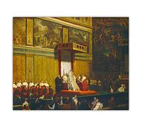 Paint by Numbers Kit for Adults Ingres《Pope Pius VII in The Sistine Chapel》 Oil Painting by Numbers Kit for Home Decor Gifts