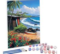 Paint by Numbers Kit for Adults, Landscape Flower Paint by Number Kits on Canvas Without Frame, DIY Acrylic Color Arts and Crafts for Adults Beginners, Painting for Wall Decor 90x120cm PjY3586 9-7