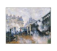 Paint by Numbers Kit for Adults Saint Lazare Station The Pont De L Europe by Claude Monet Oil Painting by Numbers Kit for Home Decor Gifts