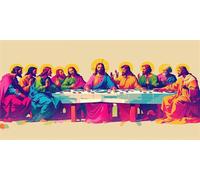 Paint by Numbers Kit for Adults, The Last Supper Paint by Number Kits on Canvas Without Frame, DIY Acrylic Paint Kit Arts and Crafts for Adults Beginners, Painting for Home Wall Decor 16x32inch F-980