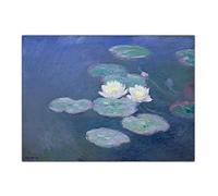 Paint by Numbers Kit for Adults Waterlilies Evening by Claude Monet Oil Painting by Numbers Kit for Home Decor Gifts
