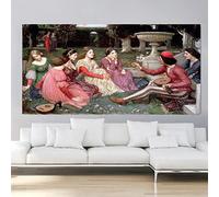 Paint by Numbers Kit for Adults William Waterhouse《The Decameron》 Oil Painting by Numbers Kit for Home Decor Gifts