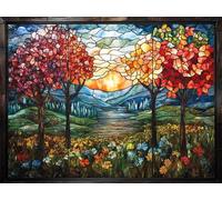 Paint by Numbers Kits Abstract 80x100cm Large Paint by Numbers for Adults or Beginner Landscape,DIY Oil Painting Art with Paintbrushes and Acrylic,Hobbies for Women Adults Crafts Frameless E1-1212