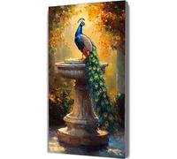 Paint by Numbers Kits Animal 90x180cm Large Paint by Numbers for Adults with Frame Peacock,DIY Oil Painting Art with Paintbrushes and Acrylic Pigment,Hobbies for Women Adults Crafts Wall Decor LE-805