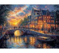 Paint by Numbers Kits Autumn 40x50cm Large Paint by Numbers for Adults or Beginner Landscape,DIY Oil Painting Art with Paintbrushes and Acrylic,Hobbies for Women Adults Crafts Frameless E1-1194