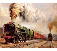 Paint by Numbers Kits Colorful Retro Steam Train Paint by Numbers for Adults and Kids DIY Oil Painting Gift Kits