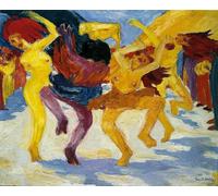 Paint by Numbers Kits Dance Around The Golden Calf DIY Oil Painting Digital Kits on Canvas Decoration