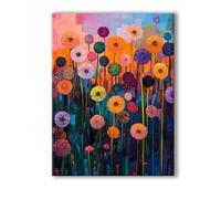 Paint by Numbers Kits Dream Painting by Numbers for Adults Dandelion Paint by Number for Children with Frame 60x90cm, DIY Color Oil Painting with 3 Brush and Acrylic Paints for Home Wall Decor 0R-569