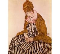 Paint by Numbers Kits Egon Schiele Seated Woman DIY Oil Painting Kits Digital Painting by Numbers on Canvas Decoration Gift