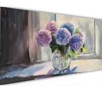 Paint by Numbers Kits Flower 50x150cm Large Paint by Numbers for Adults or Beginner Simplicity, DIY Oil Painting Art with Paintbrushes and Acrylic Pigment, Hobbies for Women Adults Crafts LE-62