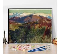 Paint by Numbers Kits for Adults and Kids Sierra Nevada from The Alhambra Grenada Painting by Joaquin Sorolla Paint by Numbers Kit for Kids and Adults