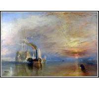 Paint by Numbers Kits for Adults and Kids The Fighting Temeraire Tugged to Her Last Berth to Be Broken Up Painting by Joseph Mallord William Turner Arts Craft for Home Wall Decor