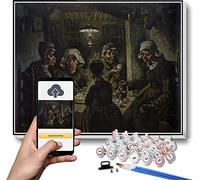 Paint by Numbers Kits for Adults and Kids The Potato Eaters Painting by Vincent Van Gogh Paint by Numbers Kit for Kids and Adults 50X75CM