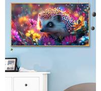 Paint by Numbers Kits for Adults Animal Paint by Numbers Kits on Colored Canvas, Craft Art Hedgehog Oil Painting Easy Arts and Crafts for Adults for Relax and Christmas Decorations 36x72 Inch Q6-101