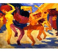 Paint by Numbers Kits for Adults Dance Around The Golden Calf DIY Canvas Oil Painting with Paint Brushes Acrylic