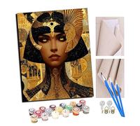 Paint by Numbers Kits for Adults Daughter of The Golden Pharaoh DIY Oil Painting Digital Canvas Wall Art Home Decoration -16 * 20 Inch with Frame