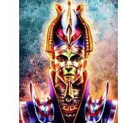 Paint by Numbers Kits for Adults,DIY Color Oil Painting Acrylic Paints for Home Wall Decor 16x20inch,Egyptian Anubis,Frameless