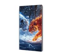 Paint by Numbers Kits for Adults flame tiger Paint by Numbers Kids Ages 4-8-12, Painting by Number Kits On Canvas, DIY Color Oil Painting Acrylic Paints,Gifts Home Decor ( with Brushes) 90x180cm Y-652