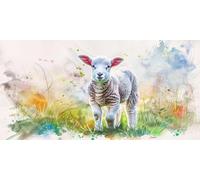 Paint by Numbers Kits for Adults, Grassland Sheep, 80x110cm 0JGWX-55