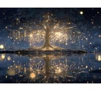 Paint by Numbers Kits for Adults & Kids, DIY Dream Tree Acrylic Oil Painting Set on Canvas with Brushes, Easy Relaxing Art Craft Gift for Beginners, Home Wall Decor, Stress Relief Hobby 24x32inch A703