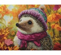 Paint by Numbers Kits for Adults & Kids, DIY Hedgehog Is Cute Acrylic Oil Painting Set on Canvas with Brushes, Easy Relaxing Art Craft for Beginners, Home Wall Decor Stress Relief Hobby 24x32inch A145