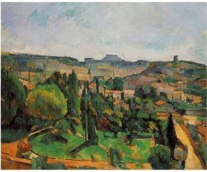 Paint by Numbers Kits for Adults Landscape Paul Cezanne DIY Canvas Oil Painting with Paint Brushes Acrylic