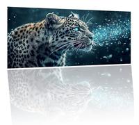 Paint by Numbers Kits for Adults leopard animal Paint by Numbers Kids Ages 4-8-12, Painting by Number Kits On Canvas, DIY Color Oil Painting Acrylic Paints,Gifts Home Decor ( with Brushes) 35x70cm Y-6