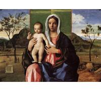 Paint by Numbers Kits for Adults Madonna and Child DIY Canvas Oil Painting with Paint Brushes Acrylic