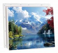 Paint by Numbers Kits for Adults Mountain Painting by Number Kits On Canvas, DIY with Frame Color Oil Painting Acrylic Paints Canvas with Brushes, Gifts Home Wall Decor 16x20 inch,Landscape h-7124
