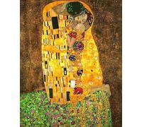 Paint by Numbers Kits for Adults,Paint by Numbers for Adults,Painting Kits for Beginners,Acrylic Pigment Drawing for Gifts Home Wall Decor 16x20in Gustav Klimt The Kiss (with Frame 40 * 50Cm)