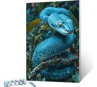 Paint by Numbers Kits for Adults, Painting by Number Kit for Beginners, Snake Painting by Number Kits On Canvas, Without Frame DIY Acrylic Pigment Drawing Paintwork, Home Crafts 16x20 in/40x50 cm g557