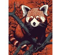Paint by Numbers Kits for Adults,Painting by Number Kits On Canvas,DIY Color Oil Painting Acrylic Paints,Home Wall Decor 16x20in/40x50cm,Cute Animal Raccoon,Frameless