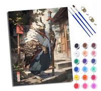 Paint by Numbers Kits for Adults Painting Kits for Beginners On Clear Symbols Colored Canvas Harpy Warrior Holding Staff Easy DIY Acrylic Pigment Drawing Paintwork for Home Wall Decor 16x20in