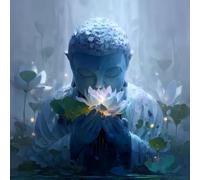 Paint by Numbers Kits for Adults, Stone Statue with White Flowers Painting by Number for Beginners Canvas, DIY Color Oil Acrylic Paints, 39x39inch/100x100cm Without Frame WJY1-795