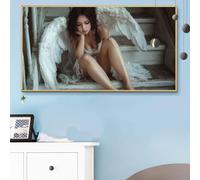 Paint by Numbers Kits for Adults Wing Paint by Numbers Kits on Colored Canvas, Craft Art Angel Oil Painting Easy Arts and Crafts for Adults Christmas Decorations, Room Decor, Gifts 40x80 Inch Q6-148