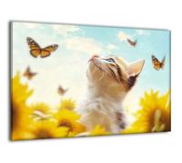 Paint by Numbers Kits for Adults With Frame Cat Painting by Numbers, with Brushes and Acrylic Paints Flowers Canvas Oil Paint Kit Hobbies for Adults Women, Halloween Home Wall Decor 90x120cm Ee-83
