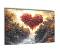 Paint by Numbers Kits for Adults With Frame, Love Fall Painting by Numbers with Brushes and Acrylic Paints, Canvas Oil Paint Kit Hobbies for Adults Women, Halloween Home Wall Decor 32x40in Ee-887