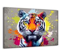 Paint by Numbers Kits for Adults With Frame Tiger Painting by Numbers, with Brushes and Acrylic Paints Color Canvas Oil Paint Kit Hobbies for Adults Women, Halloween Home Wall Decor 20x30cm Ee-221