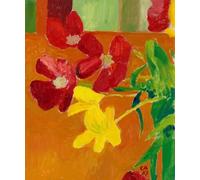Paint by Numbers Kits for Beginner Still Life with Tulips DIY Canvas Oil Painting with Brushes Acrylic Pigment
