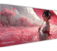 Paint by Numbers Kits Japanese Women 90x180cm Large Paint by Numbers for Adults or Beginner Cherry Blossoms,DIY Oil Painting Art with Paintbrushes and Acrylic,Hobbies for Women Adults Crafts LE-386