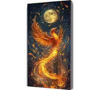 Paint by Numbers Kits Phoenix 70x140cm Large Paint by Numbers for Adults or Beginner Animal, DIY Oil Painting Art with Paintbrushes and Acrylic Pigment, Hobbies for Women Adults Crafts LE-1120