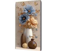 Paint by Numbers Kits Retro 30x60cm Large Paint by Numbers for Adults with Frame Flower, DIY Oil Painting Art with Paintbrushes and Acrylic Pigment, Hobbies for Women Adults Crafts Wall Decor LE-381