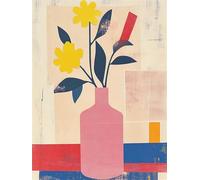 Paint by Numbers Kits Simplicity 20x30cm Large Paint by Numbers for Adults or Beginner Flower,DIY Oil Painting Art with Paintbrushes and Acrylic,Hobbies for Women Adults Crafts Frameless E1-843