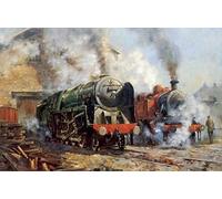 Paint by Numbers Kits Steam Train Retro Train for Kids Adults Beginner Drawing with Brushes Christmas Decor Decorations Gifts
