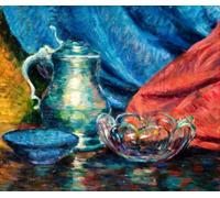 Paint by Numbers Kits Still Life with Kettle DIY Oil Painting Beginner Canvas Decoration Gifts
