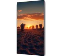 Paint by Numbers Kits Sunset 80x160cm Large Paint by Numbers for Adults or Beginner Elephant, DIY Oil Painting Art with Paintbrushes and Acrylic Pigment, Hobbies for Women Adults Crafts LE-908