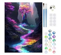 Paint by Numbers Kits Tree Of Life 40x50cm Large Paint by Numbers for Adults Beginner Tree,DIY Oil Painting Art with Paintbrushes and Acrylic Pigment,Hobbies for Women Adults Crafts Frameless M-747