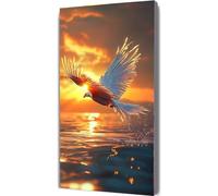 Paint by Numbers Kits Wing 50x100cm Large Paint by Numbers for Adults with Frame Angel, DIY Oil Painting Art with Paintbrushes and Acrylic Pigment, Hobbies for Women Adults Crafts Wall Decor LE-1147